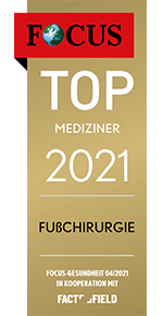 2021 Focus Siegel Top Mediziner Fußchirurgie