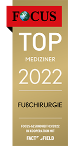 2022 Focus Siegel Top Mediziner Fußchirurgie