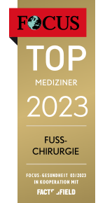 2023 Focus Siegel Top Mediziner Fußchirurgie
