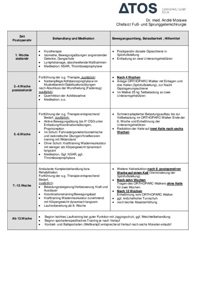 Achillessehenschema (lang)